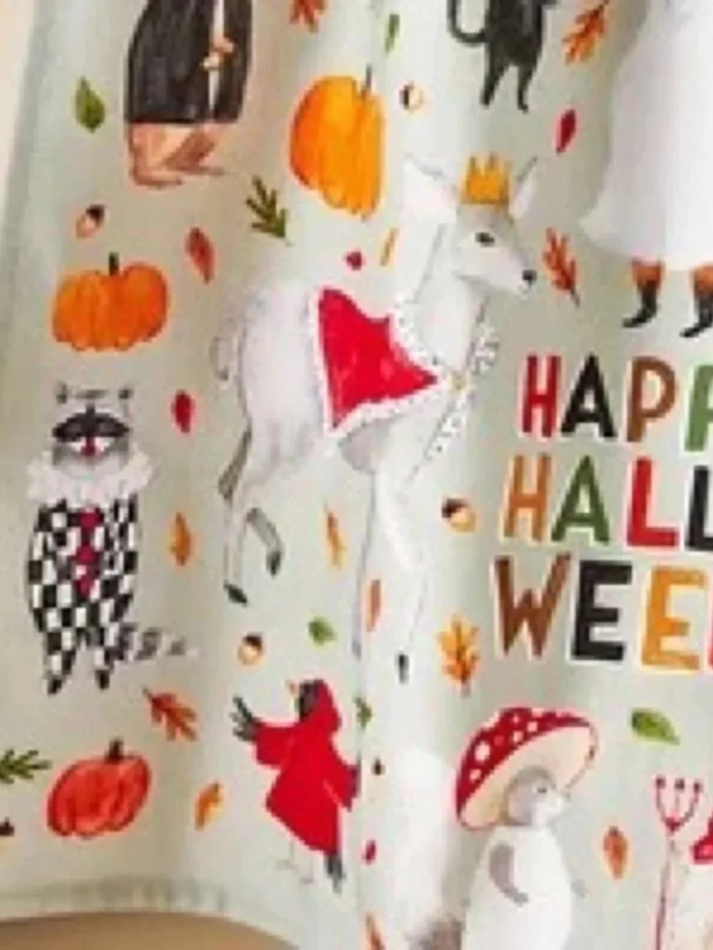Anthropologie Tricks And Treats Halloween Kitchen Towel